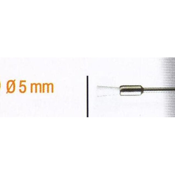 White Nylon End Wire Brush 5mm - 2.35mm Shank. Polishing & Cleaning Tool for Delicate Surfaces