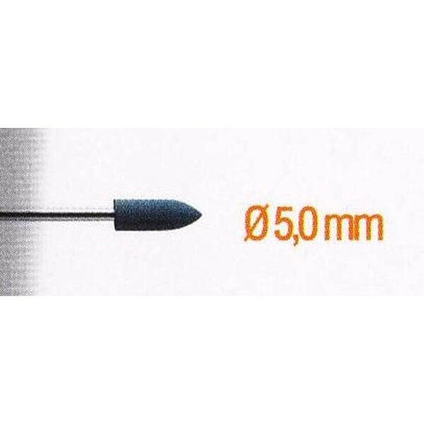 Rubber Polishing Point 5mm Bullet Shape SH3mm - Metal Ceramic Stone Polishing Tool