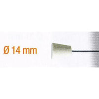 Hard Felt Polisher 14mm Reverse Taper, 2.35mm Shank. Polishing Point for Metal, Glass, Ceramics, Precious Metals & Plastic