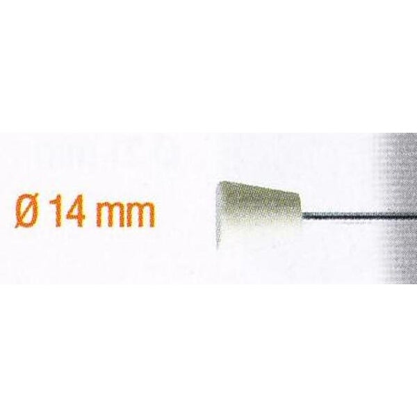 Hard Felt Polisher 14mm Reverse Taper, 2.35mm Shank. Polishing Point for Metal, Glass, Ceramics, Precious Metals & Plastic