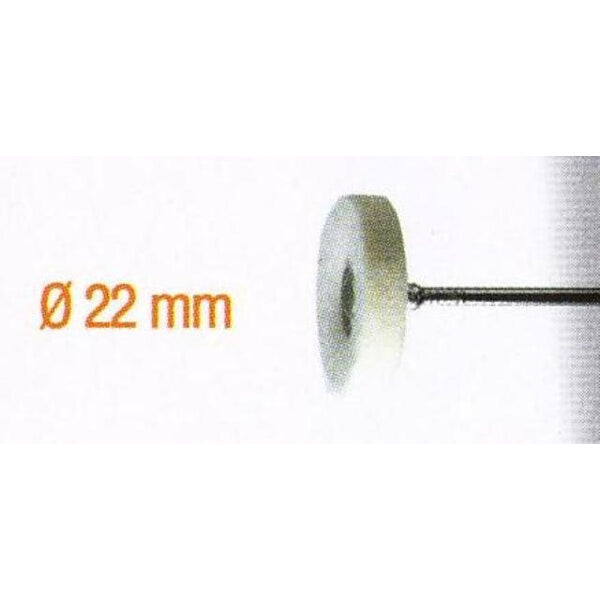 Hard Felt Polishing Wheel 22mm - Polishing Tool for Metals, Glass - chavda.com