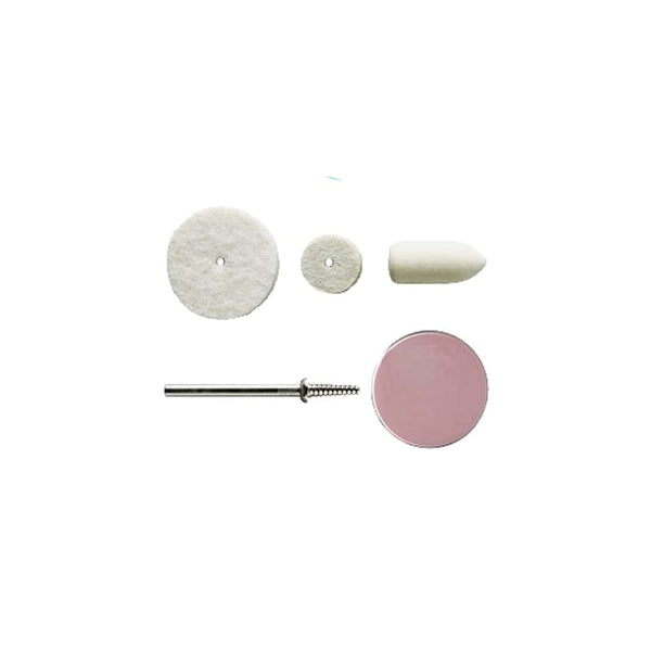 Felt Polishing Kit - Metal, Glass, Stone Polishing with Rotary Tool & Mandrel - Buffing Wheels