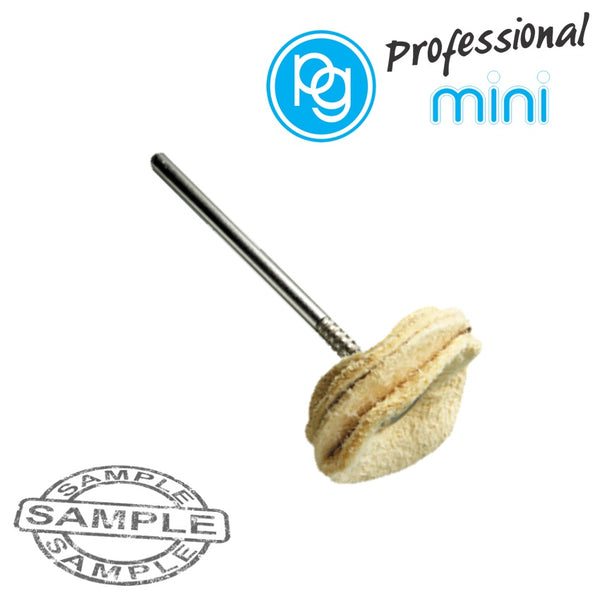 Chamois Leather Disc 21mm Polishing Buff, 2.35mm Shank - Ideal for Metal, Gold, Silver & Glass Polishing