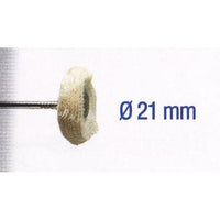 21mm Cotton Polishing Disc with 2.35mm Shank - Metal & Jewelry Cleaning Tool