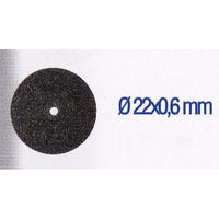 CUT OFF DISCS 22X0.6MM 10PCS - Thin Metal Cutting Discs, Small Diameter, Precision Cutting Tool, Abrasive Disc for Rotary Tools