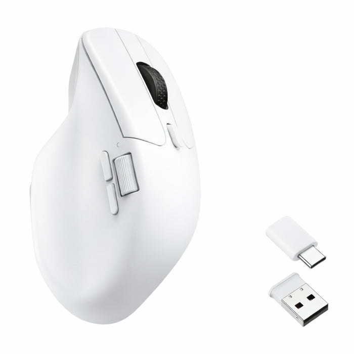 Keychron M6 1K Dual-Wireless Bluetooth and 2.4G Mouse – White-M6-A3