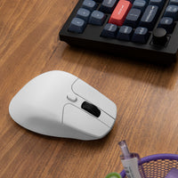Keychron M6 1K Dual-Wireless Bluetooth and 2.4G Mouse – White-M6-A3