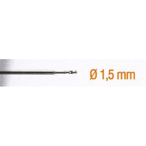 1.5mm HSS Twist Drill Bit - Reinforced for Wood, Metal, Plastic Drilling