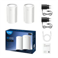 Cudy BE6500 2.5G Mesh Wi-Fi 7 System – 2 Pack-M6500 2PACK