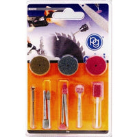 10PC Grinding Accessory Kit: Rotary Tool Attachments - Grinding Stones, Wheels, Mandrel