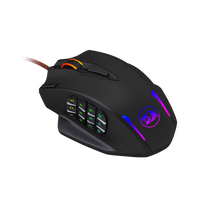 REDRAGON IMPACT 12400DPI MMO Gaming Mouse - Black-RD-M908
