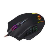 REDRAGON IMPACT 12400DPI MMO Gaming Mouse - Black-RD-M908