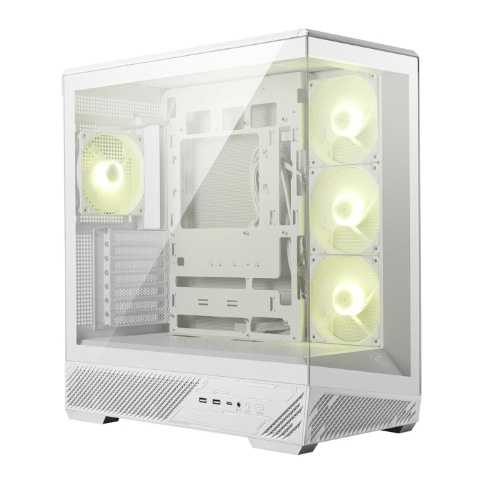 MSI MAG PANO 130R PZ ATX Gaming Chassis - White-MAG PANO 130R PZ WH