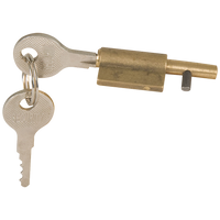 Mackie Keyhole Blocker Brass Mak05557