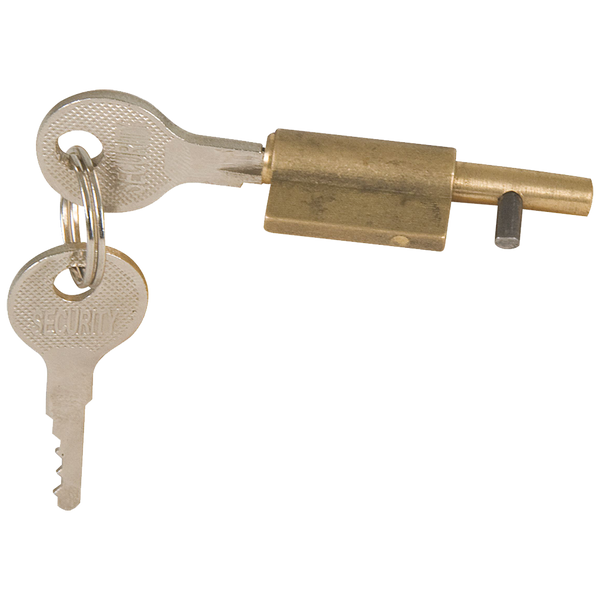 Mackie Keyhole Blocker Brass Mak05557