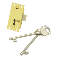 Mackie Lock Cupboard Brass 2 L2 K 64 Mm Set Mak05618