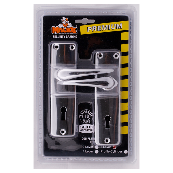 Mackie Lockset Mortice Cp W/Hd Hndls 3 L Mak17284