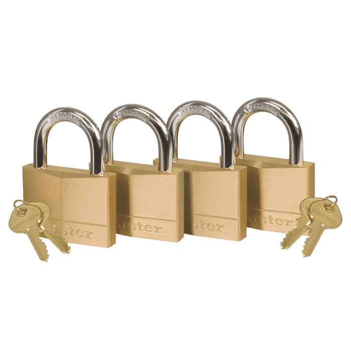 Master Padlock Brass 20 Mm P/4 K/A 208003 Mas1240