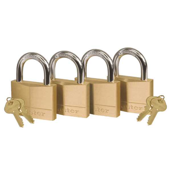 Master Padlock Brass 20 Mm P/4 K/A 208003 Mas1240