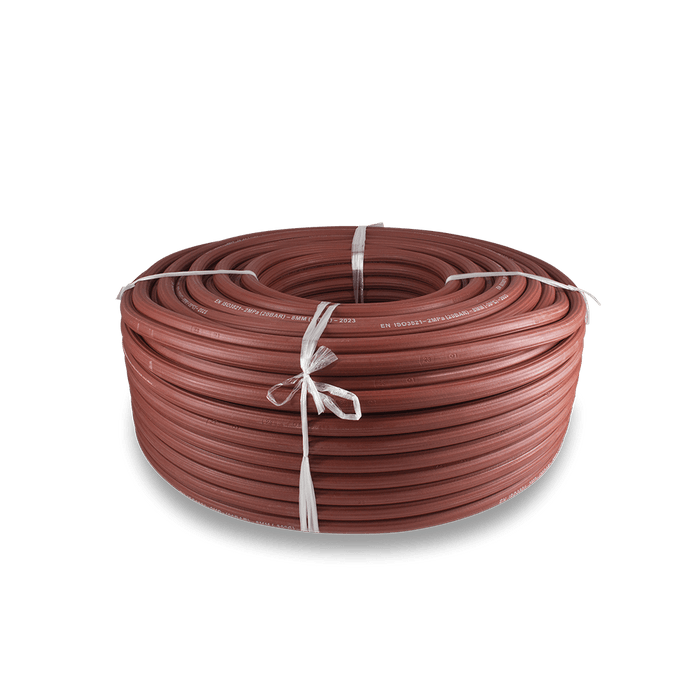 MAT3400H - Hose Gas Ribbed Act Red 8Mmx100M Mweld