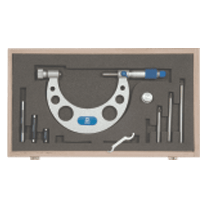 M&W Micrometer W/Anvils 0 100 Mmx.01 Mm Maw217 01