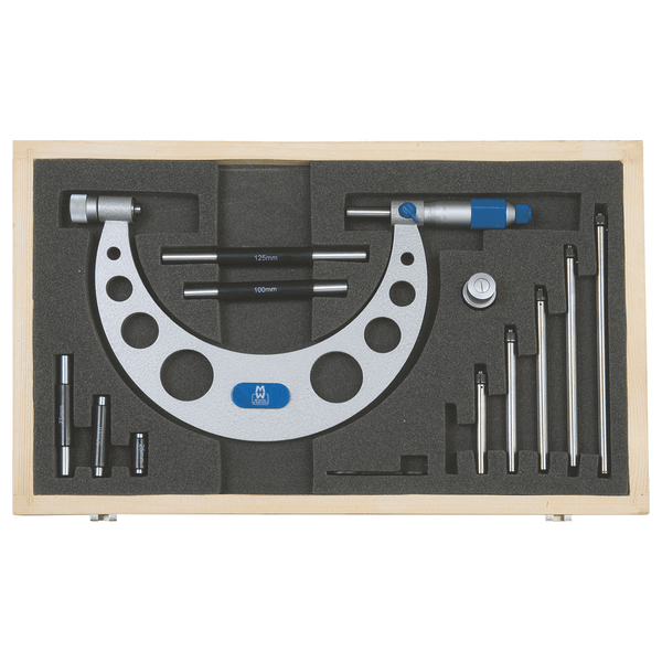 M&W Micrometer W/Anvils 0 150 Mmx.01 Mm Maw217 02