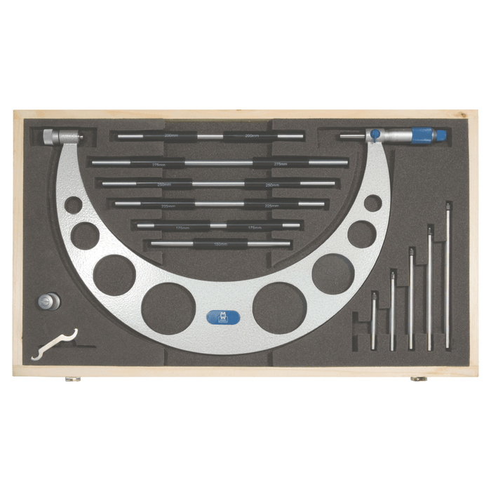 M&W MAW217-04 Micrometer 150-300mm with Interchangeable Anvils - Precision Measuring Tool
