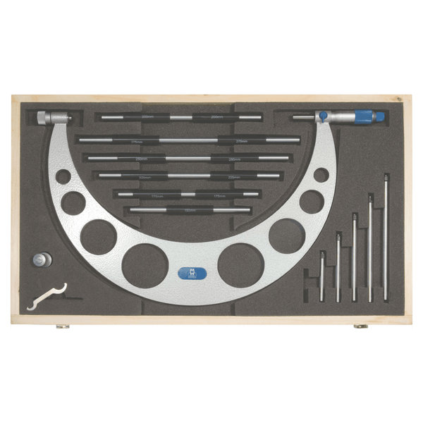 M&W MAW217-04 Micrometer 150-300mm with Interchangeable Anvils - Precision Measuring Tool