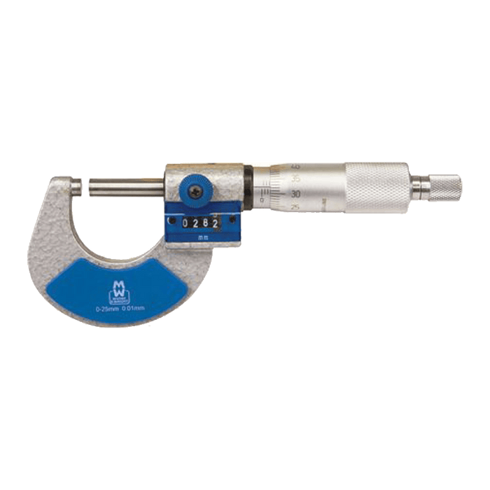 M&W Micrometer Digit Ext 0 25 Mmx.01 Mm Maw230 01 Mdb