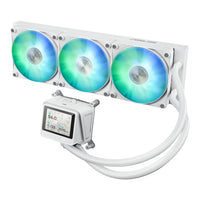 Asus MAX Gaming LC 360 ARGB LCD All-in-one CPU Liquid Cooler - White-MAXGAMINGLC360ARGBLCDWHT