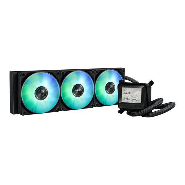 Asus MAX Gaming LC 360 ARGB LCD All-in-one CPU Liquid Cooler - Black-MAXGAMINGLC360ARGBLCD