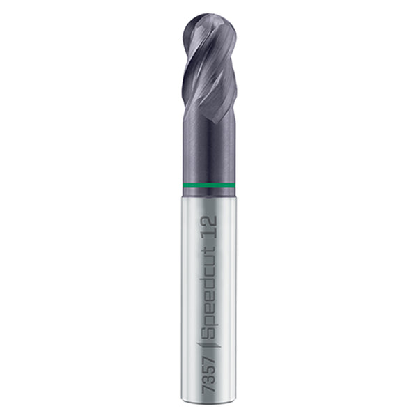 Alpen Scall Nose End Mill Sp Cut Univ. Z4 8.0 Din 6527 Lha Shank Din 6 May73570080