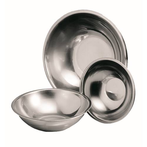 Stainless Steel Mixing Bowls - Set of 3 - Kitchen Prep Cookware, Durable Metal, Culinary Tools