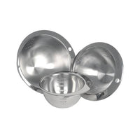 Stainless Steel Mixing Bowls Set: Round Notched Measuring Bowls - Chavda, 1200ml
