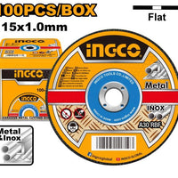 INGCO PDQ ACC DISC CUT STEEL 115X1.0X22.2MM 100PCS