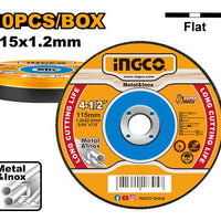 INGCO PDQ ACC DISC CUT STEEL 115X1.2X22.2MM  10PCS