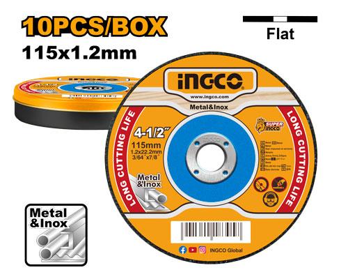 INGCO PDQ ACC DISC CUT STEEL 115X1.2X22.2MM  10PCS