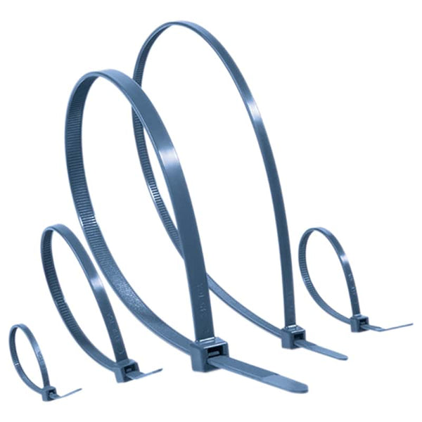 Blue Metal Detectable Cable Ties, PA66MP, Security Ties, Assorted Sizes, Cable Management