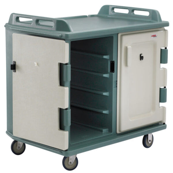 BCE Meal Delivery Cart 20 Tray Slate Blue 96.5Cm W X 140Cm L X 112.4Cm H - MDC0970