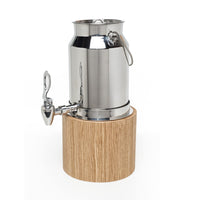 TIGER Milk Dispenser With Wooden Base - Walnut - 5Lt - MDR0005