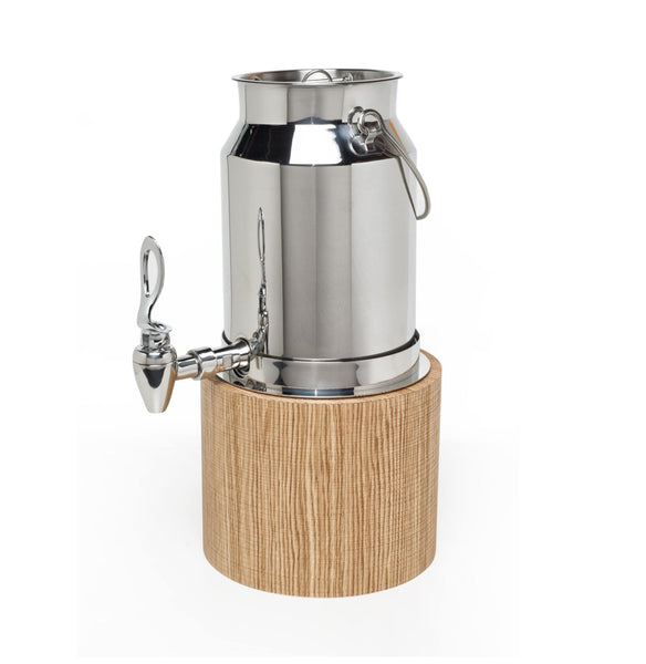 TIGER Milk Dispenser With Wooden Base - Walnut - 5Lt - MDR0005