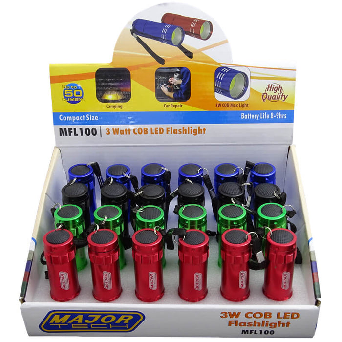 Major Tech 3W COB LED Flashlights | MFL100B24 - image 1