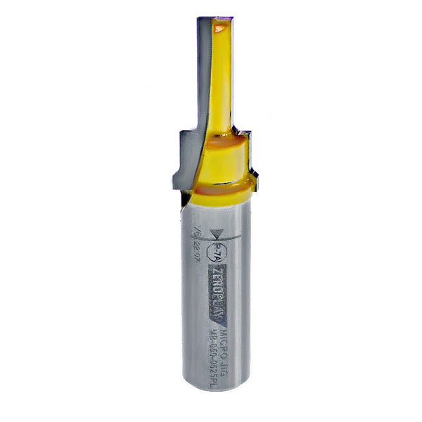 Microjig Zeroplay 2 Step Plunge Router Bit (1/2' Shank) Mic Mb-050-0525Pl