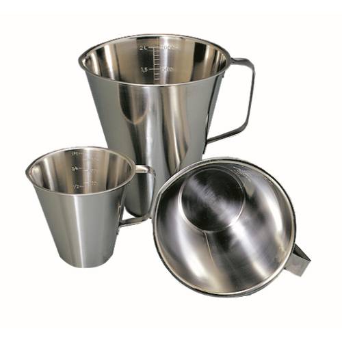 Stainless Steel Measuring Jug Set: 500ml, 1L, 2L Metal Measuring Cups Kitchen Baking Tools
