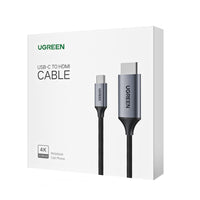 UGREEN Type-C to HDMI Cable: 4K@60Hz Adapter for Connecting USB-C Devices to HDMI Displays - High Quality Braided Cord