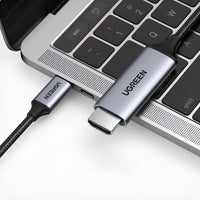UGREEN Type-C to HDMI Cable: 4K@60Hz Adapter for Connecting USB-C Devices to HDMI Displays - High Quality Braided Cord