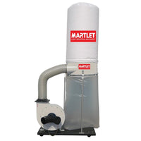 MARTLET MM300DE Dust Extractor | Single Bag Woodworking Dust Collector | Industrial Air Filtration System