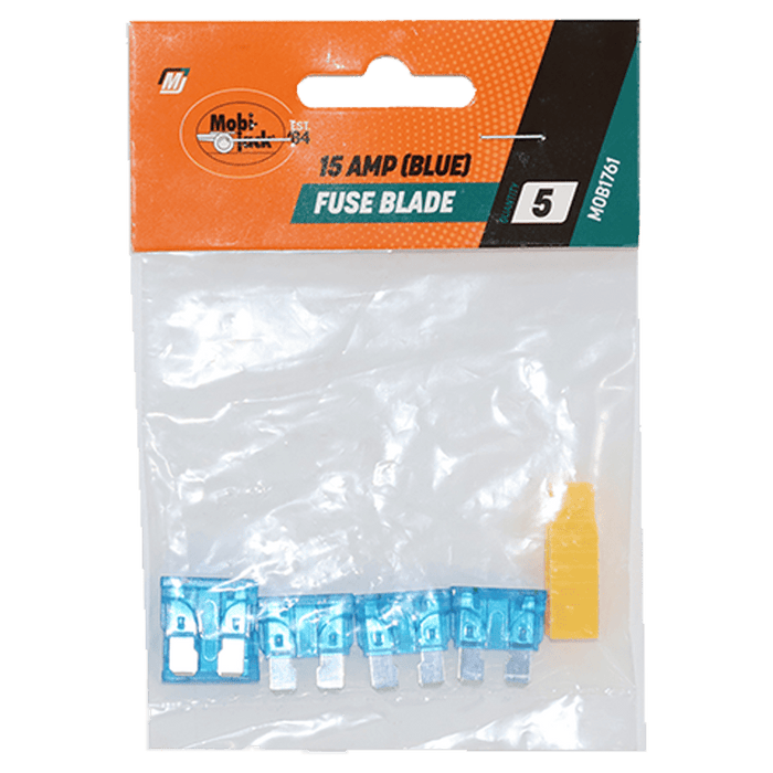 Mobi Fuse Blade 15 Amp (Blue) P/5 Mob1761