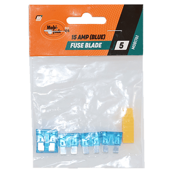 Mobi Fuse Blade 15 Amp (Blue) P/5 Mob1761