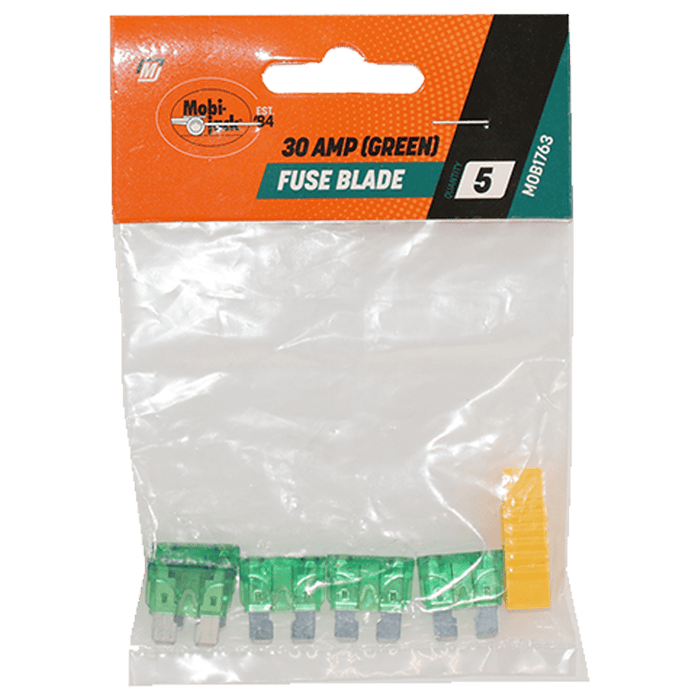 Mobi Fuse Blade 30 Amp (Green) P/5 Mob1763